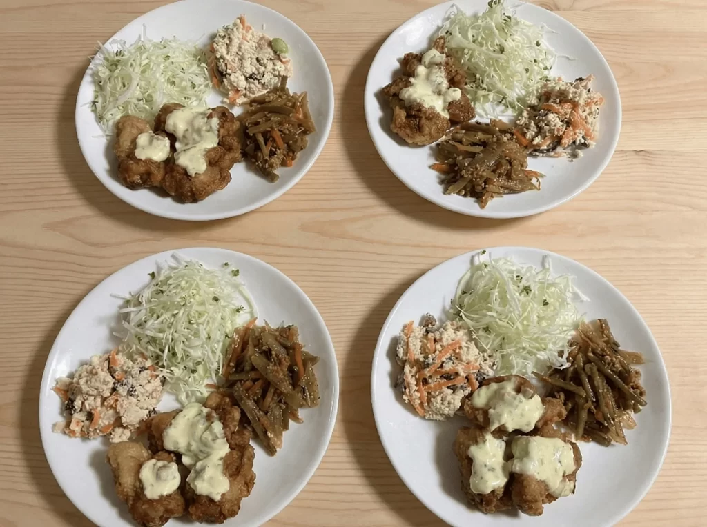 2日目の盛り付け例