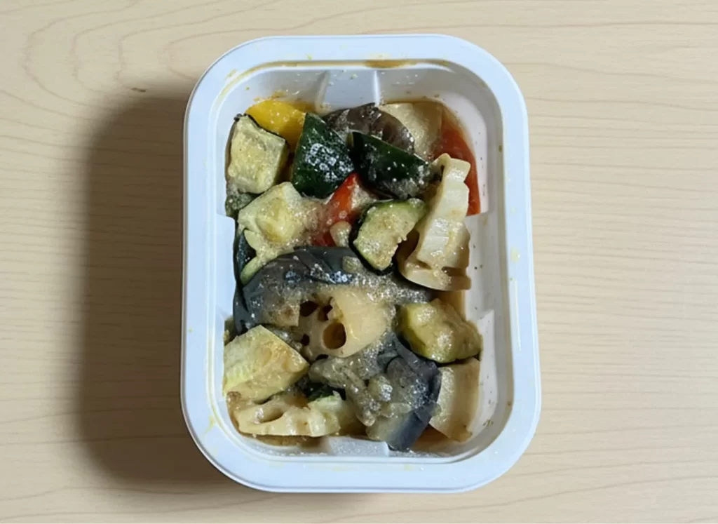 和風みそラタトゥイユのボリューム